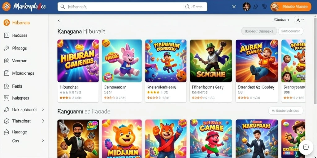 Tampilan antarmuka aplikasi yang menarik dan user-friendly.