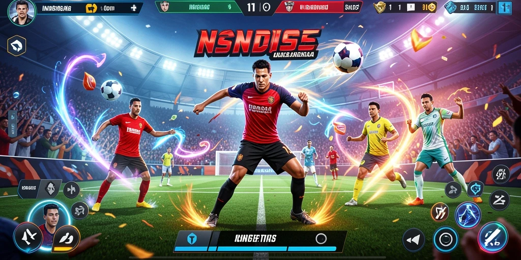 Gambar pertama menunjukkan karakter utama dalam aksi.