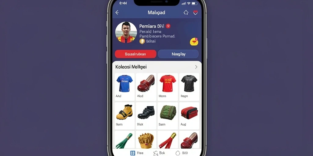 Tampilan antarmuka permainan yang modern dan intuitif.
