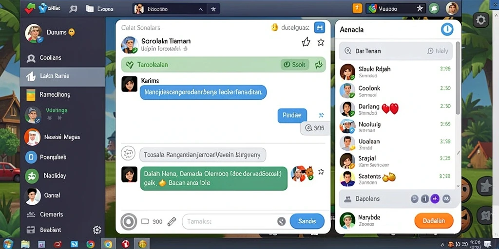 Tampilan grafis yang menawan dan penuh warna.