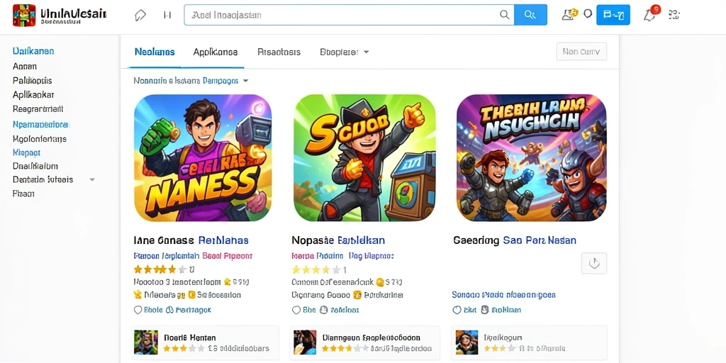 Screenshot menunjukkan karakter unik dalam permainan.