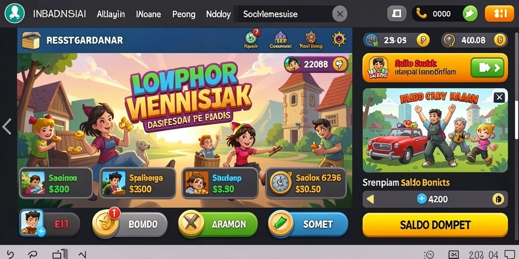 Antarmuka menarik untuk pengalaman taruhan yang seru.